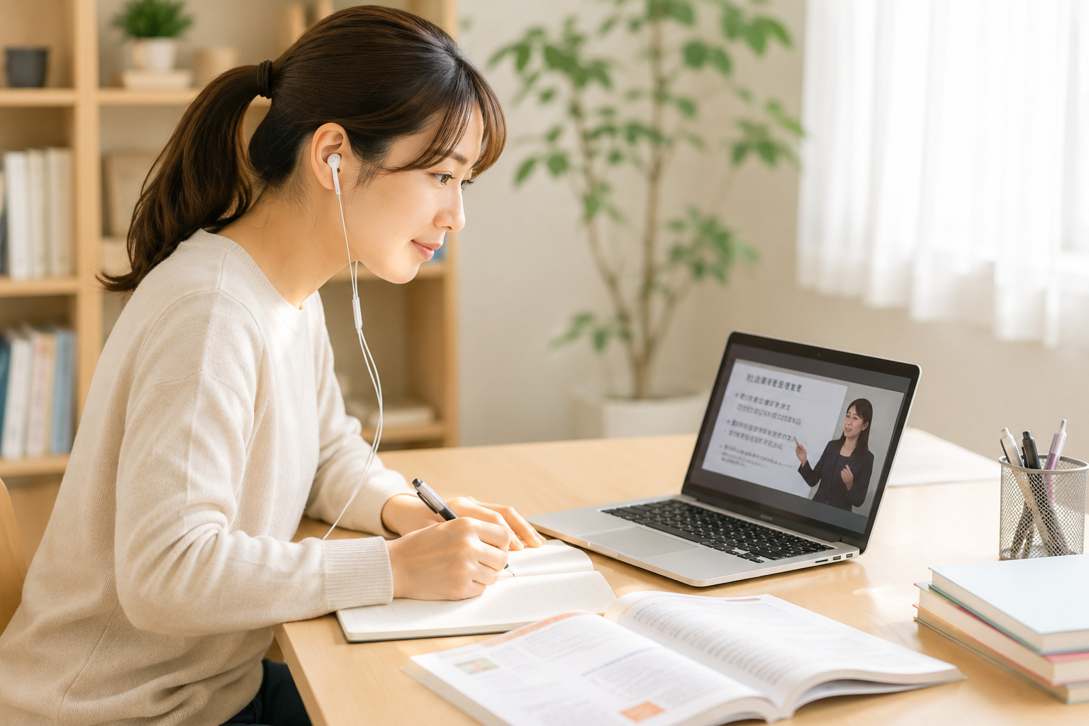 働きながら学ぶ社会人学生のイメージ